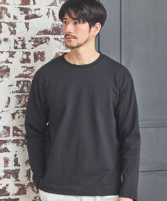 MEN'S BIGI / メンズビギ Tシャツ | シェブロン柄リンクスジャガードロンT