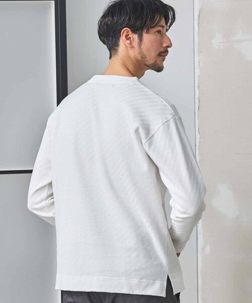 MEN'S BIGI / メンズビギ Tシャツ | シェブロン柄リンクスジャガードロンT | 詳細4