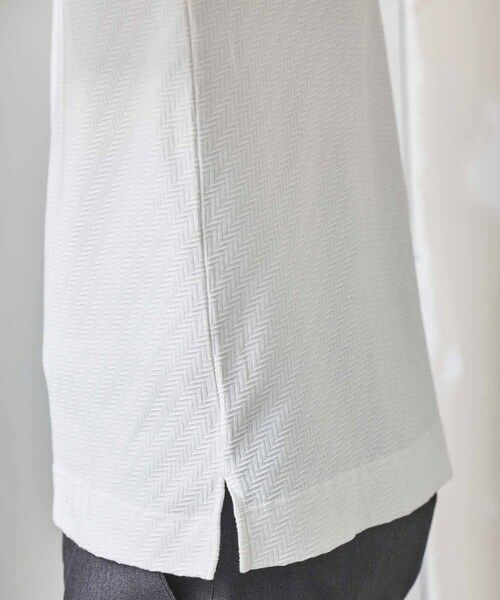 MEN'S BIGI / メンズビギ Tシャツ | シェブロン柄リンクスジャガードロンT | 詳細7