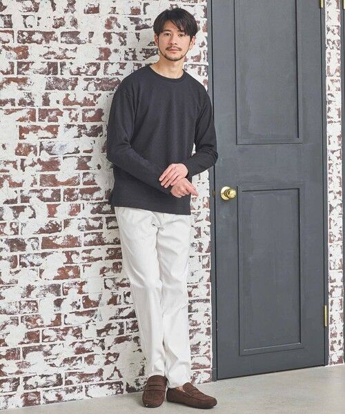 MEN'S BIGI / メンズビギ Tシャツ | シェブロン柄リンクスジャガードロンT | 詳細8