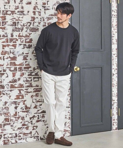 MEN'S BIGI / メンズビギ Tシャツ | シェブロン柄リンクスジャガードロンT | 詳細9