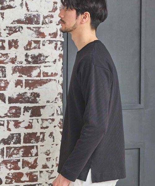 MEN'S BIGI / メンズビギ Tシャツ | シェブロン柄リンクスジャガードロンT | 詳細11