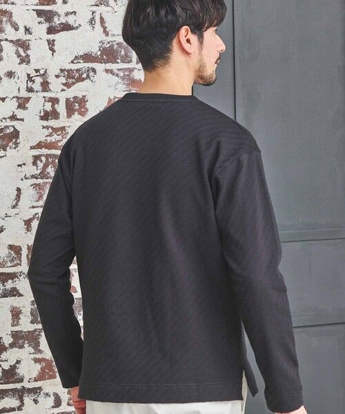 MEN'S BIGI / メンズビギ Tシャツ | シェブロン柄リンクスジャガードロンT | 詳細12