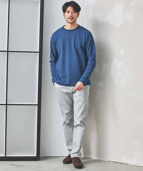 MEN'S BIGI / メンズビギ Tシャツ | シェブロン柄リンクスジャガードロンT | 詳細15