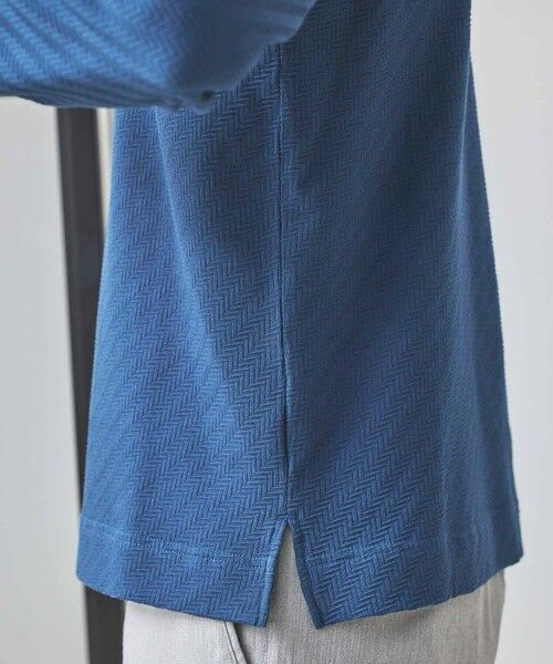 MEN'S BIGI / メンズビギ Tシャツ | シェブロン柄リンクスジャガードロンT | 詳細19