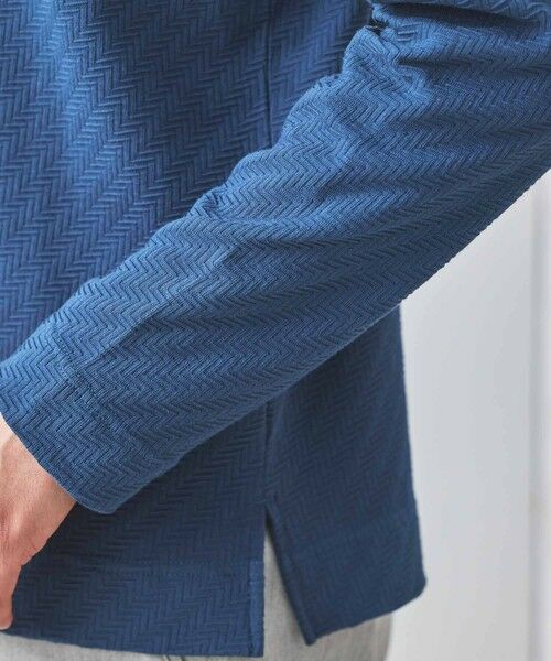 MEN'S BIGI / メンズビギ Tシャツ | シェブロン柄リンクスジャガードロンT | 詳細21