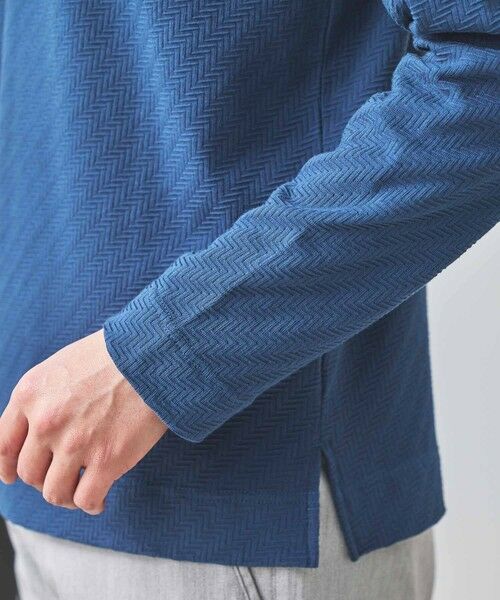 MEN'S BIGI / メンズビギ Tシャツ | シェブロン柄リンクスジャガードロンT | 詳細22