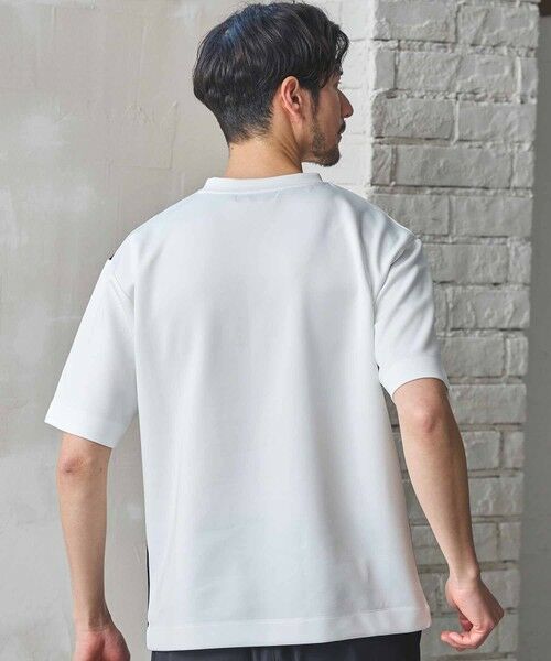 MEN'S BIGI / メンズビギ Tシャツ | ポンチ×梨地Wフェイス切替Tシャツ | 詳細3