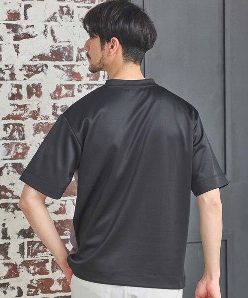 MEN'S BIGI / メンズビギ Tシャツ | ポンチ×梨地Wフェイス切替Tシャツ | 詳細10