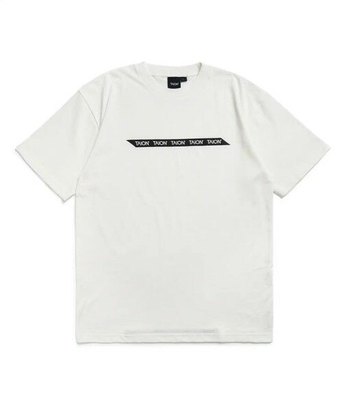 MEN'S BIGI / メンズビギ Tシャツ | TAION　BASIC STORAGE T-SH TAPE LOGO（ホワイト）