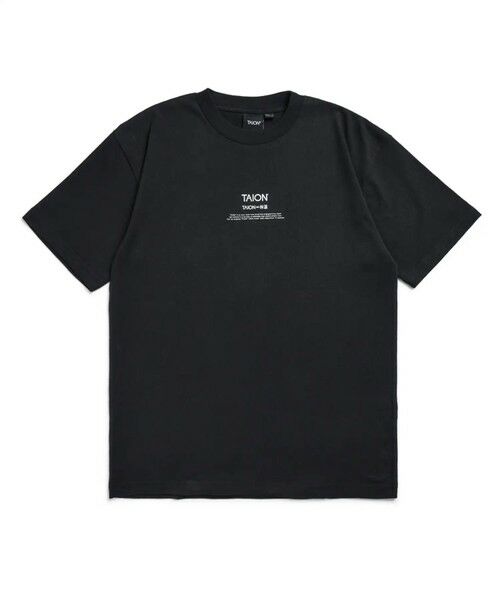 MEN'S BIGI / メンズビギ Tシャツ | 【TAION】BASIC STORAGE T-SH CONCEPT / ベーシック ロゴ ストレージ Ｔシャツ（ブラック）