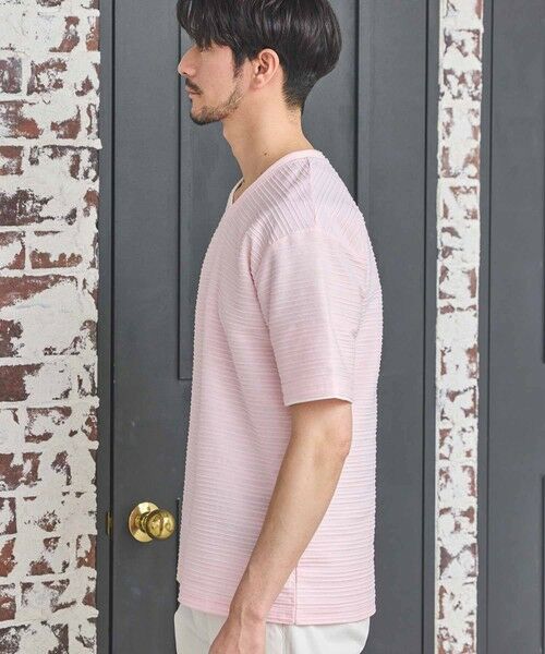 MEN'S BIGI / メンズビギ Tシャツ | タックジャガードVネックTシャツ | 詳細6