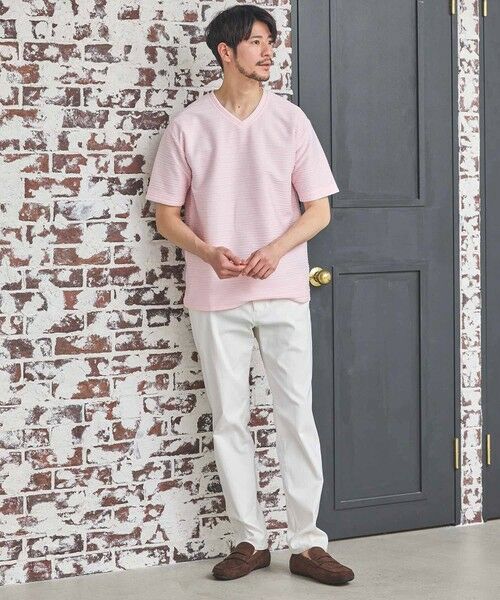 MEN'S BIGI / メンズビギ Tシャツ | タックジャガードVネックTシャツ | 詳細8