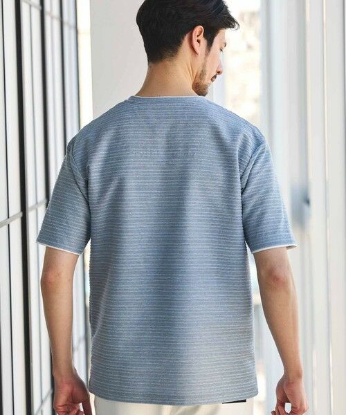 MEN'S BIGI / メンズビギ Tシャツ | タックジャガードVネックTシャツ | 詳細10