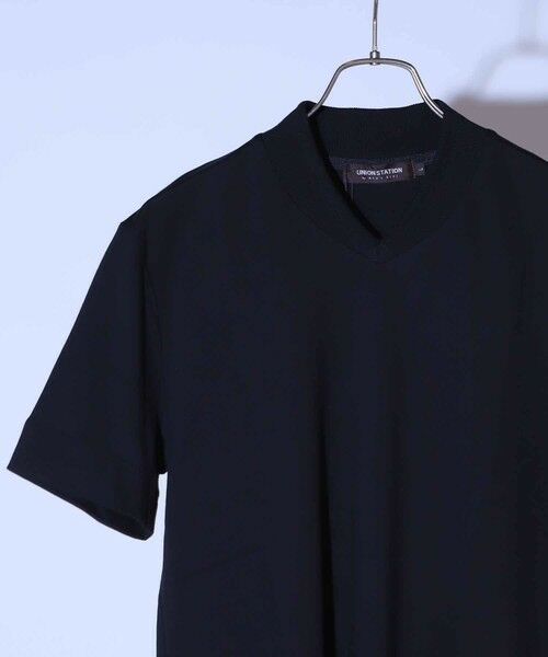 MEN'S BIGI / メンズビギ Tシャツ | シルケットスムースVネックテーラーTシャツ | 詳細7