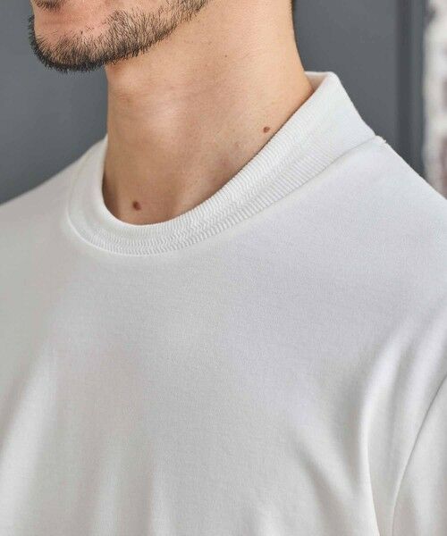 MEN'S BIGI / メンズビギ Tシャツ | シルケットスムースクルーネックテーラーTシャツ | 詳細4