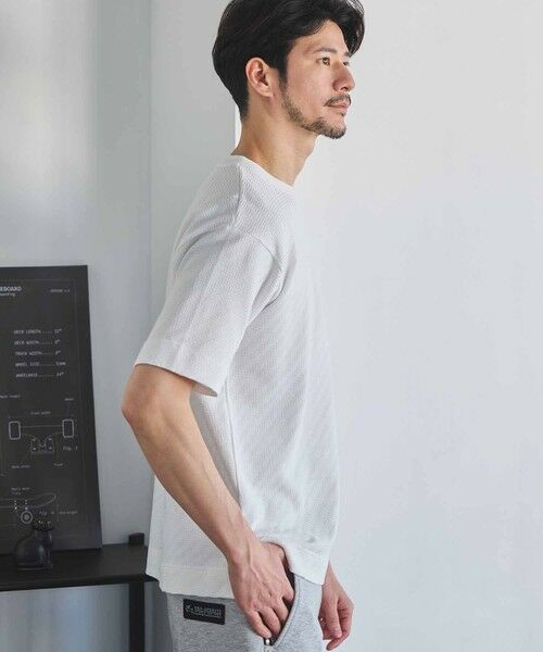 MEN'S BIGI / メンズビギ Tシャツ | シェブロン柄リンクスジャガードTシャツ | 詳細2