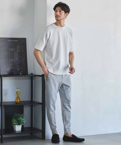 MEN'S BIGI / メンズビギ Tシャツ | シェブロン柄リンクスジャガードTシャツ | 詳細7