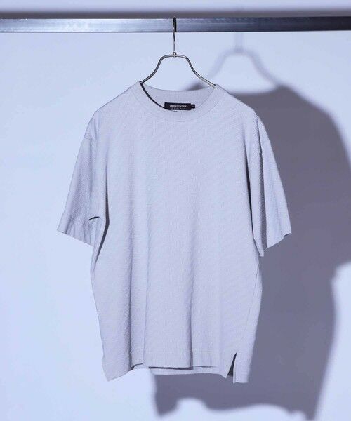 MEN'S BIGI / メンズビギ Tシャツ | シェブロン柄リンクスジャガードTシャツ | 詳細10