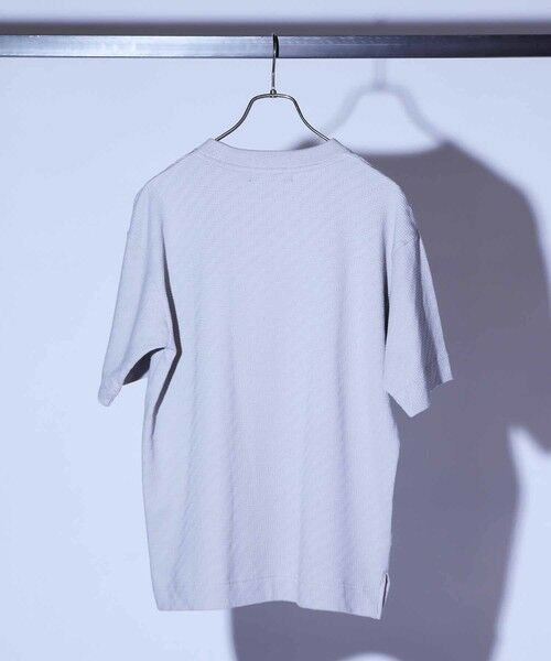 MEN'S BIGI / メンズビギ Tシャツ | シェブロン柄リンクスジャガードTシャツ | 詳細12