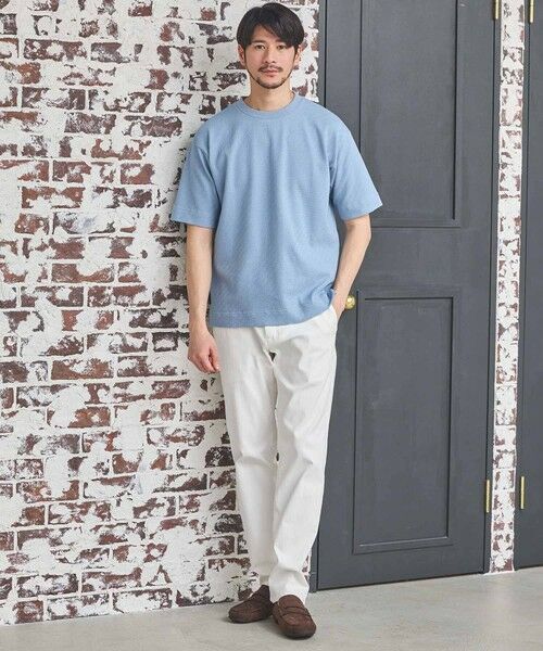 MEN'S BIGI / メンズビギ Tシャツ | シェブロン柄リンクスジャガードTシャツ | 詳細15