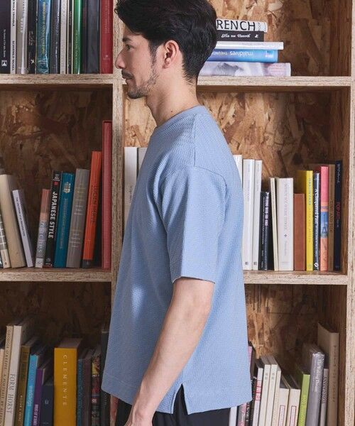 MEN'S BIGI / メンズビギ Tシャツ | シェブロン柄リンクスジャガードTシャツ | 詳細17