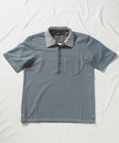 MEN'S BIGI / メンズビギ ポロシャツ | ハニカム裏メッシュイタリアンカラーポロシャツ