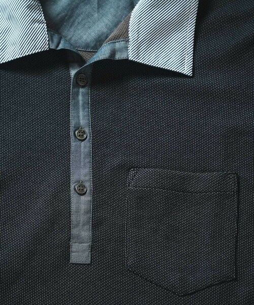 MEN'S BIGI / メンズビギ ポロシャツ | ハニカム裏メッシュイタリアンカラーポロシャツ | 詳細12