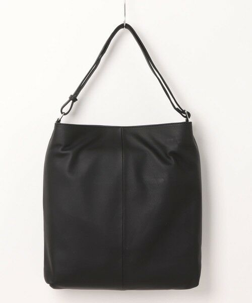 MEN'S BIGI / メンズビギ ショルダーバッグ | 【SEEKER/シーカー】【MATTEシリーズ】ソフトリアルレザー ビッグショルダー バッグ | 詳細1