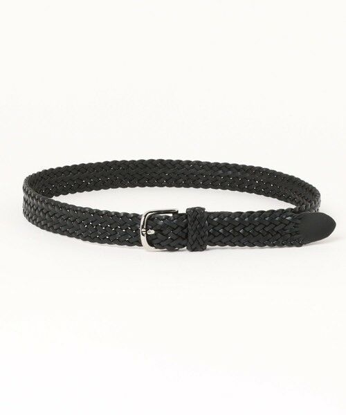 MEN'S BIGI / メンズビギ ベルト・サスペンダー | レザーメッシュベルト（ブラック）