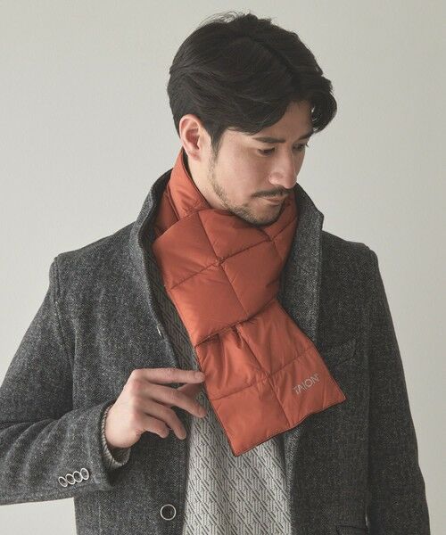 MEN'S BIGI / メンズビギ マフラー・ショール・スヌード・ストール | TAION BASIC DOWN SCARF（オレンジ）