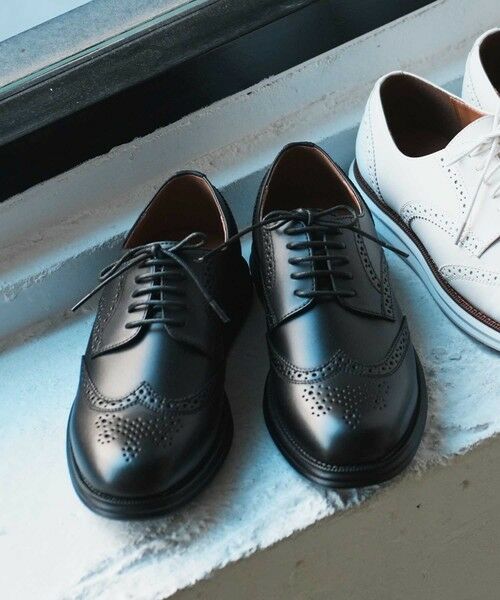 MEN'S BIGI / メンズビギ ビジネス・ドレスシューズ | フェイクレザーウイングチップスニーカー | 詳細2