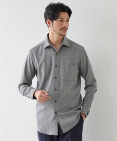 MEN'S BIGI / メンズビギ シャツ・ブラウス | シャークスキンホリゾンタルカラーシャツ