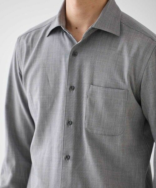 MEN'S BIGI / メンズビギ シャツ・ブラウス | シャークスキンホリゾンタルカラーシャツ | 詳細10
