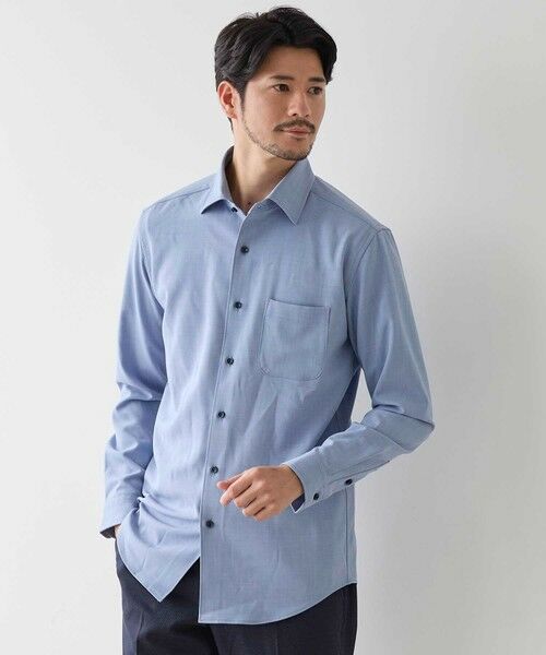 MEN'S BIGI / メンズビギ シャツ・ブラウス | シャークスキンホリゾンタルカラーシャツ | 詳細12