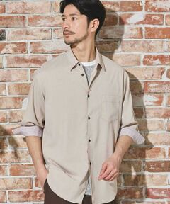 MEN'S BIGI / メンズビギ シャツ・ブラウス | ストレッチカチオン七分袖シャツ