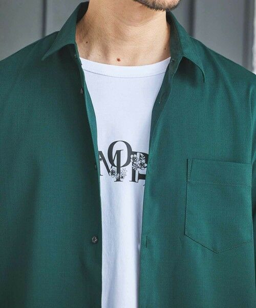 MEN'S BIGI / メンズビギ シャツ・ブラウス | ストレッチカチオン七分袖シャツ | 詳細10