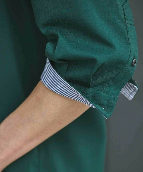 MEN'S BIGI / メンズビギ シャツ・ブラウス | ストレッチカチオン七分袖シャツ | 詳細12