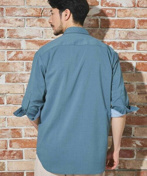 MEN'S BIGI / メンズビギ シャツ・ブラウス | ストレッチカチオン七分袖シャツ | 詳細15