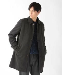 MEN'S BIGI / メンズビギ ステンカラーコート | カットカルゼステンカラーコート