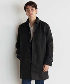 MEN'S BIGI / メンズビギ ステンカラーコート | カットカルゼステンカラーコート