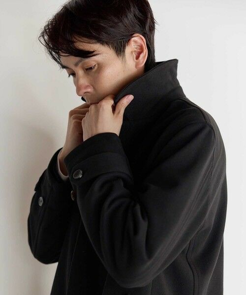 MEN'S BIGI / メンズビギ ステンカラーコート | カットカルゼステンカラーコート | 詳細17