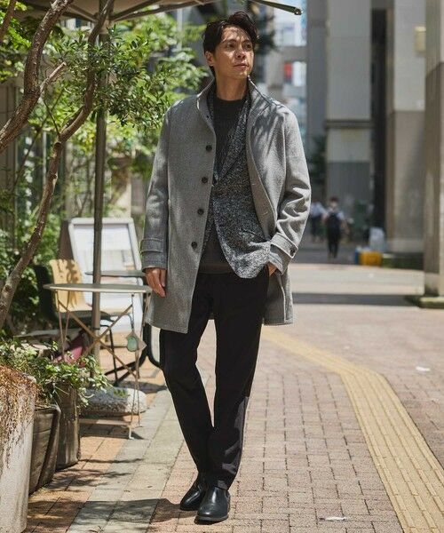 MEN'S BIGI / メンズビギ その他アウター | ヘリンボンスタンドカラーコート | 詳細5