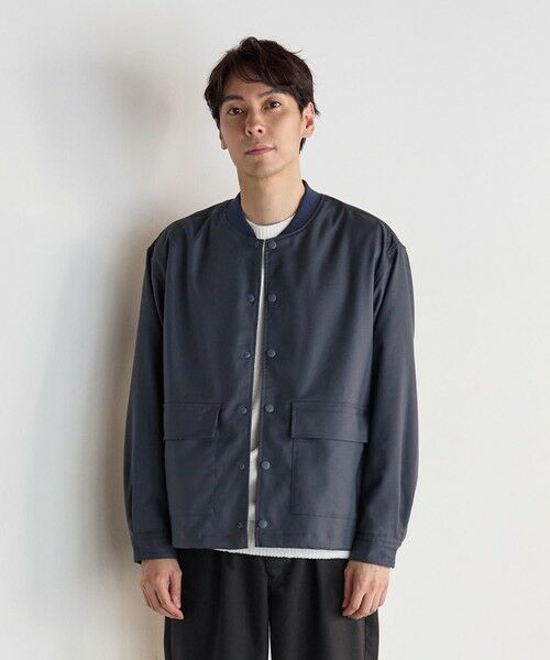 MEN'S BIGI / メンズビギ ブルゾン | 【セットアップ着用可能】ポリエステルギャバジンシャツブルゾン | 詳細8