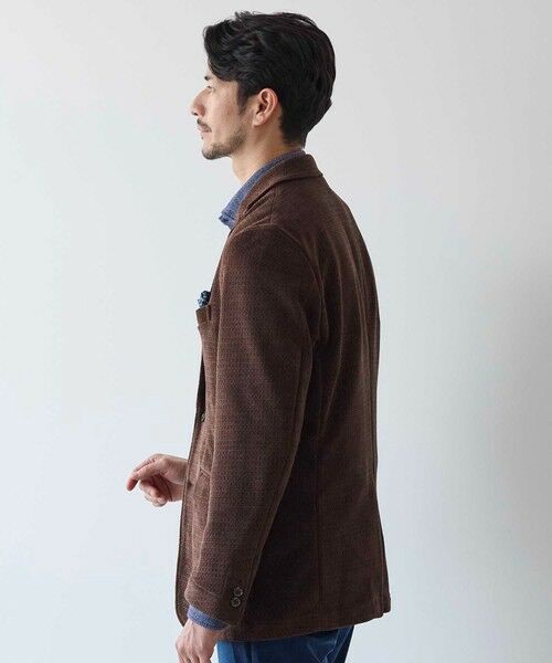 MEN'S BIGI / メンズビギ テーラードジャケット | バスケットジャガードテーラードジャケット | 詳細8