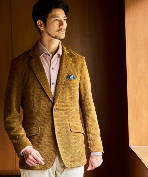 MEN'S BIGI / メンズビギ テーラードジャケット | バスケットジャガードテーラードジャケット | 詳細12