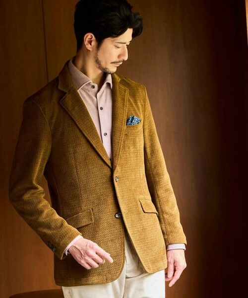 MEN'S BIGI / メンズビギ テーラードジャケット | バスケットジャガードテーラードジャケット | 詳細13