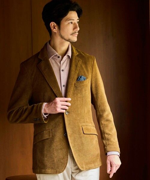 MEN'S BIGI / メンズビギ テーラードジャケット | バスケットジャガードテーラードジャケット | 詳細14