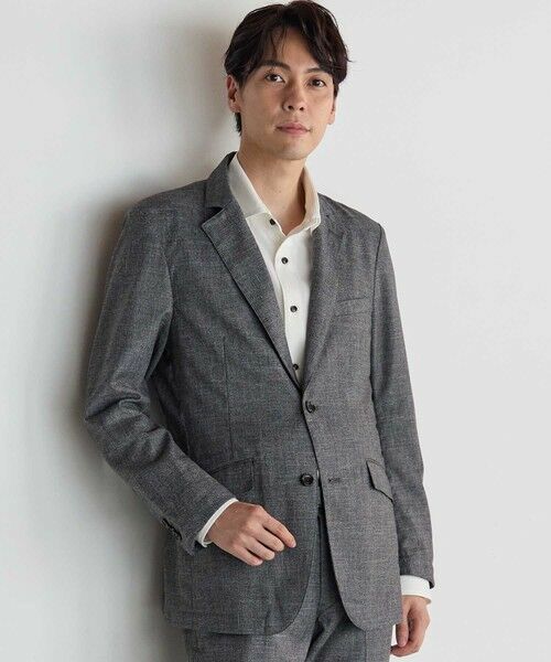 MEN'S BIGI / メンズビギ テーラードジャケット | メランジ ジャケット＜セットアップ対応＞（グレー）