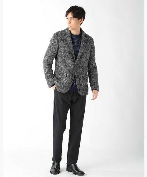 MEN'S BIGI / メンズビギ テーラードジャケット | ラーベン編みテーラードジャケット | 詳細1